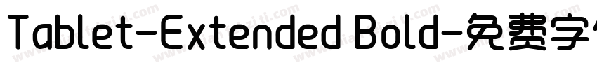 Tablet-Extended Bold字体转换